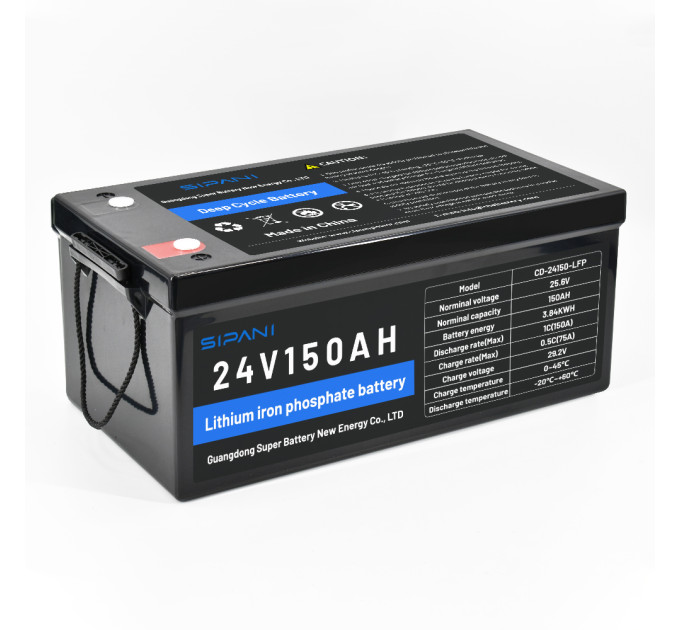 LiFePO4 акумулятор глибокого циклу 100 АН, 25.6 V